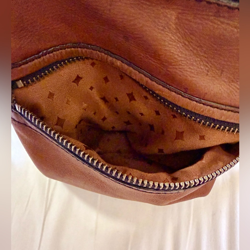 Fossil Brown Leather Crossbody Bag - Picture 6 of 6